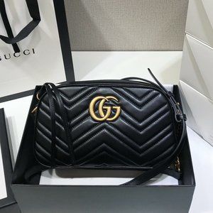 ❤️Gucci GG Marmont Small Chain Camera Bag 447632